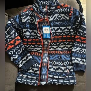 Columbia Youth Sherpa Jacket with Red Trim